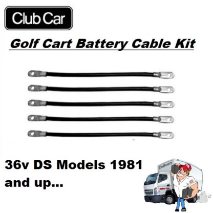 Golf Cart Battery Cables - Kit-36v-DS-1981 and up
