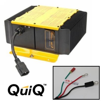 Delta Q QuiQ Golf Cart Charger 48v 48 volt 18 amp with eyelet terminal connectors