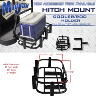 Golf Cart Hitch Mounted Cooler Rack Rod Holder Truck RV