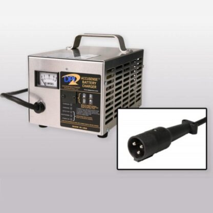 DPI 48 Volt Golf Cart Battery Charger - Star Cart Black 3 Pin Connector