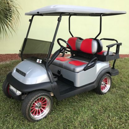 2018 Club Car Precedent EFI Gas Golf Cart Silver Limited Edition