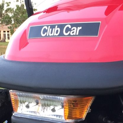 Club Car Name Plate Emblem Black Gold Precedent