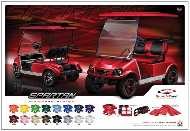 Club Car DS Spartan Body Kit with Grill Insert and LED Light Kit DoubleTake