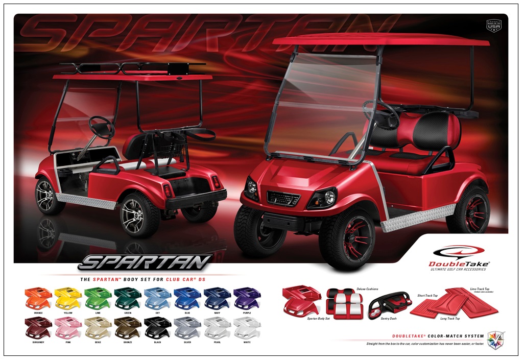 DoubleTake Golf Cart Spartan Body Kit for Club Car DS Fany Ride