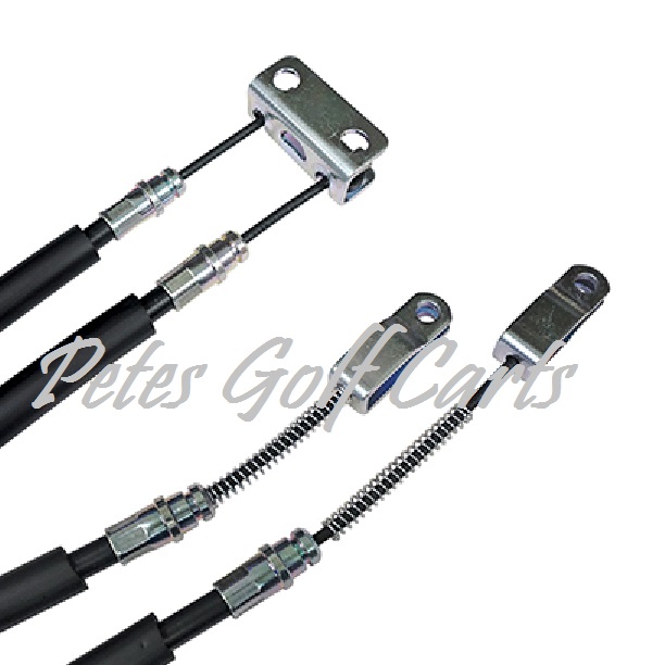 Brake Cable Set w/Bracket for EZ GO TXT/Med - Pete's Golf Carts
