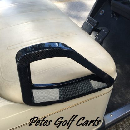Ezgo Golf Cart Seat Handle Covers Carbon Fiber Fits 2000 and Up TxT