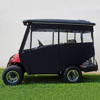 Golf Cart Enclosure For Club Car Precedent With 88 Inch RHOX Top In Black
