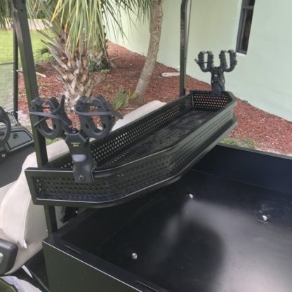 Golf Cart Gun Rack Installed on Cargo Basket