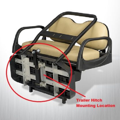 Golf Cart Rear Seat Kit Max5 Hitch Mount Location