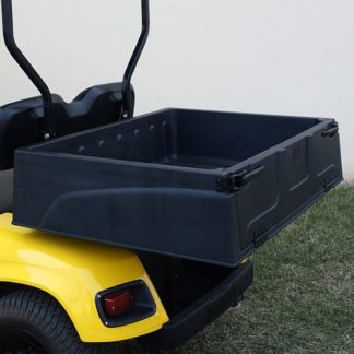 RHOX Golf Cart Cargo Box Thermoplastic Installed Sideview