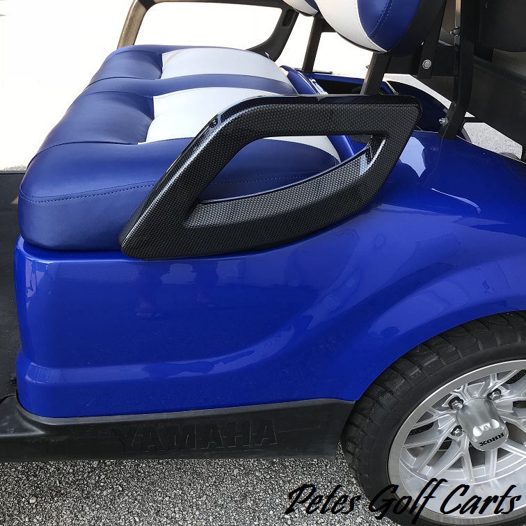 Ezgo Golf Cart Seat Handle Covers Carbon Fiber Fits 1994 And Up Txt - Ezgo Golf Cart Rear Seat Covers